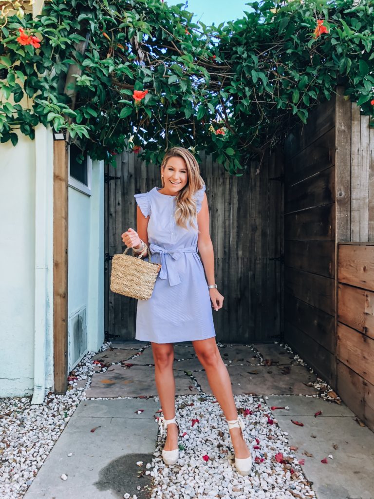 Gibson x Hi Sugarplum! Flamenco Ruffle Trim Dress